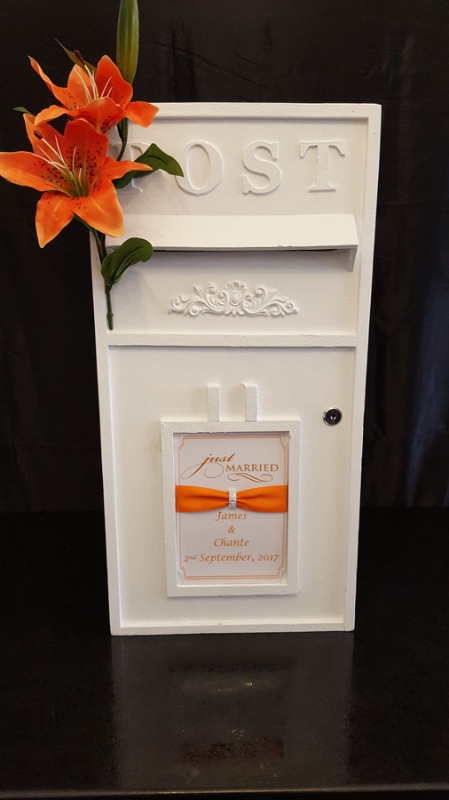 White Wooden Post Box