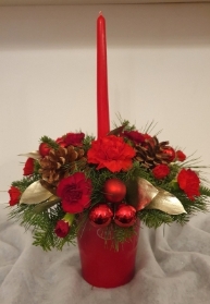 Christmas candle table decoration