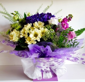 Mother's Day purple, cream, green and hot pink aquapak