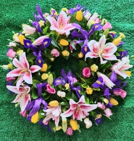 Open loose wreath